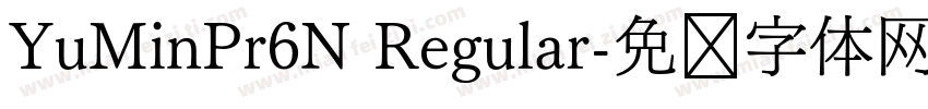 YuMinPr6N Regular字体转换